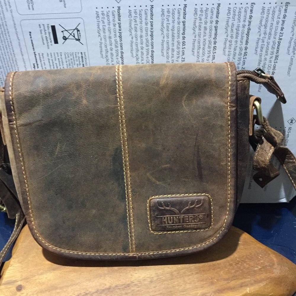 HUNTERS LEATHER MINI CROSSBODY HANDBAGS